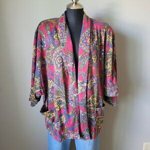 Vintage Paisley Draped Jacket